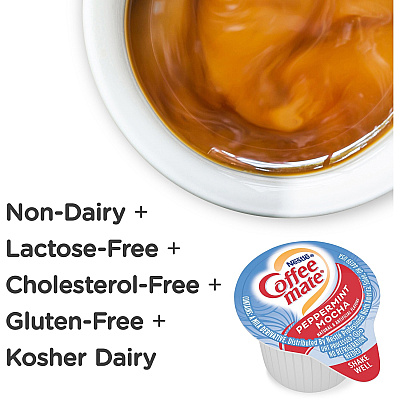 Coffee-mate Coffee-mate Peppermint Mocha Liquid Coffee Creamer Singles - Gluten-Free (NES76060CT)
