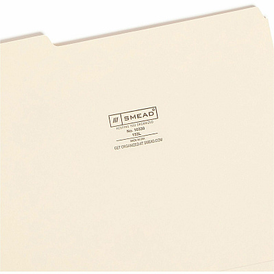 Smead 1/3 Tab Cut Letter Recycled Top Tab File Folder (SMD10330CT)