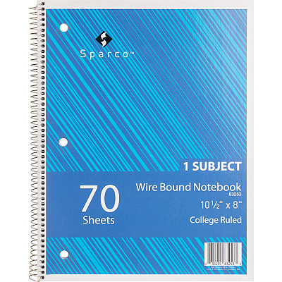 Sparco Wirebound Notebooks (SPR83253BD)