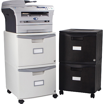 Storex 2-Drawer Locking Mobile Filing Cabinet (STX61312U01C)