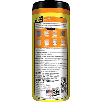 Goo Gone Tough Task Wipes (WMN2000)