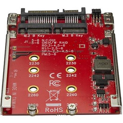 StarTech Adapter, Dual M.2 To Sata, 2.5" Bay Raid (S322M225R)