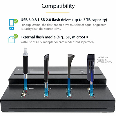 StarTech Usb Duplicator/eraser - 1:7 Standalone (USBDUPE17)
