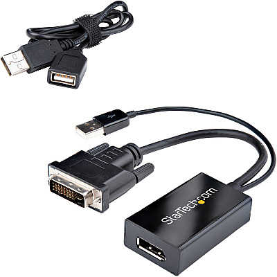 StarTech Dvi To Displayport Adapter - Usb Power (DVI2DP2)