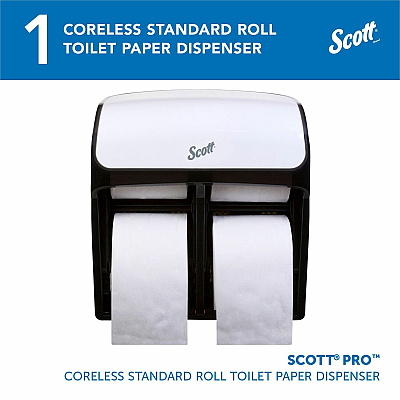 Scott Pro High-Capacity Coreless Standard Roll Toilet Paper Dispenser (KCC44517)