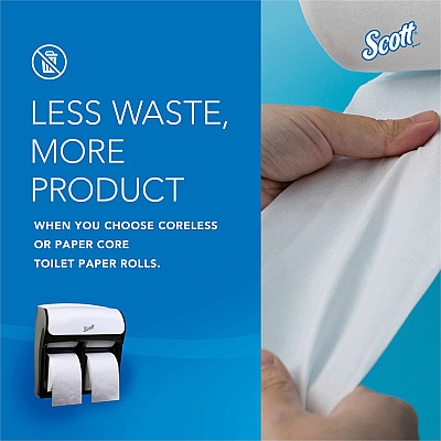 Scott Pro High-Capacity Coreless Standard Roll Toilet Paper Dispenser (KCC44517)