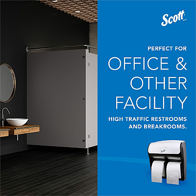 Scott Pro High-Capacity Coreless Standard Roll Toilet Paper Dispenser (KCC44517)