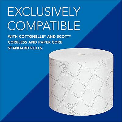 Scott Pro High-Capacity Coreless Standard Roll Toilet Paper Dispenser (KCC44518)