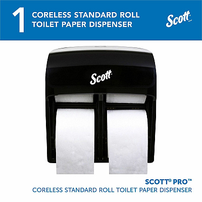 Scott Pro High-Capacity Coreless Standard Roll Toilet Paper Dispenser (KCC44518)
