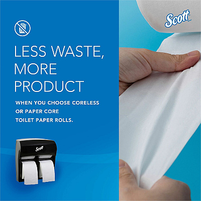 Scott Pro High-Capacity Coreless Standard Roll Toilet Paper Dispenser (KCC44518)