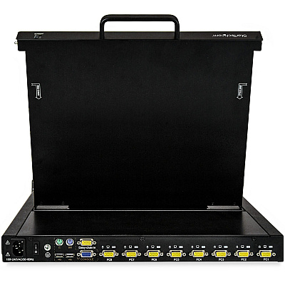StarTech 8 Port Rackmount Kvm Console W/17in Lcd (RKCONS1708K)