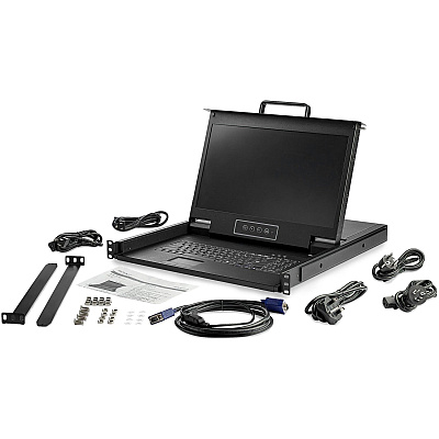 StarTech Hd Rackmount Kvm Console 1u 17in Lcd Vga (RKCONS17HD)