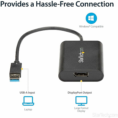 StarTech Adapter 4k 30hz - Usb 3.0 To Displayport (USB32DPES2)