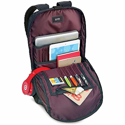 Solo Draft Carrying Case (Backpack) for 15.6" Notebook - Black (USLVAR7014)