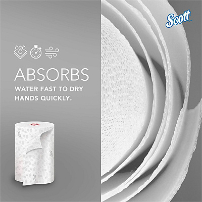 Scott Pro Slimroll Hard Roll Towels (KCC47032)
