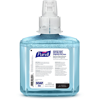 PURELL ES6 CRT HEALTHY SOAP Naturally Clean Fragrance Free Foam (GOJ647002)