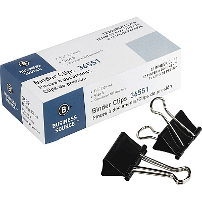 Business Source Fold-back Binder Clips (BSN36551CT)
