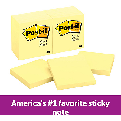 Post-it Notes Original Notepads (MMM654YWBD)