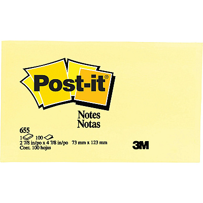 Post-it Notes Original Notepads (MMM655YWBD)