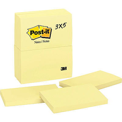 Post-it Notes Original Notepads (MMM655YWBD)