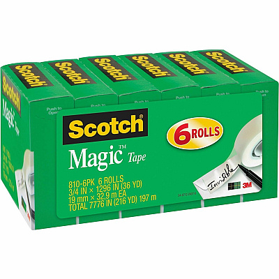 Scotch 3/4"W Magic Tape (MMM8106PKBD)