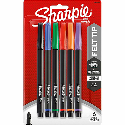 Sharpie Fine Point Pens - 6-Packs (SAN1976527BD)