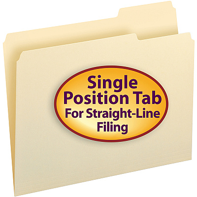 Smead 1/3 Tab Cut Letter Recycled Top Tab File Folder (SMD10333CT)