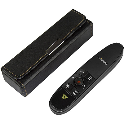StarTech Wireless Presentation Remote With Red Laser Pointer - 90 Ft. (27 M) - Wireless Presentation Clicker For Mac And Windows - Powerpoint Slide Advancer (PRESREMOTE)