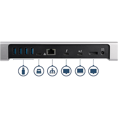 StarTech Thunderbolt 3 Dock - Dual 4k Dp - 6xusb (TB3DOCK2DPPD)