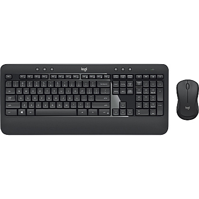 Logitech MK540 Advanced Wireless Keyboard and Mouse Combo for Windows, 2.4 GHz Unifying USB-Receiver, Multimedia Hotkeys, 3-Year Battery Life, for PC, Laptop (LOG920008671)