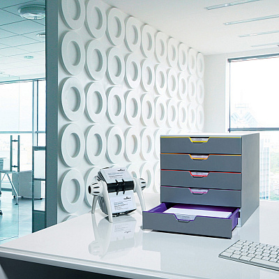 Durable VARICOLOR Desktop 5 Drawer Organizer (DBL760527)