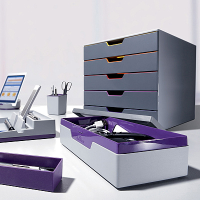 Durable VARICOLOR Desktop 5 Drawer Organizer (DBL760527)