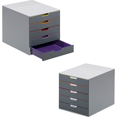 Durable VARICOLOR Desktop 5 Drawer Organizer (DBL760527)