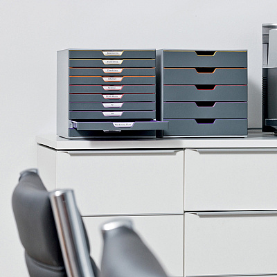 Durable VARICOLOR Desktop 10 Drawer Organizer (DBL761027)