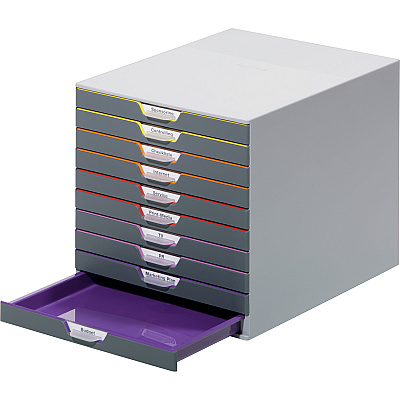 Durable VARICOLOR Desktop 10 Drawer Organizer (DBL761027)