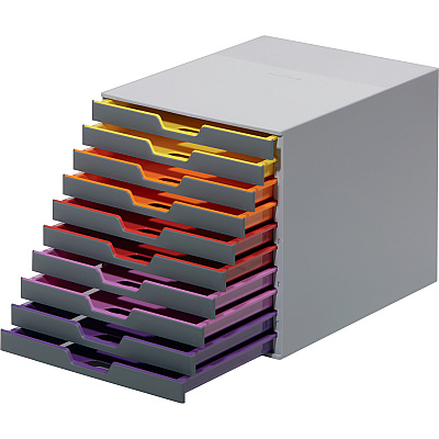 Durable VARICOLOR Desktop 10 Drawer Organizer (DBL761027)