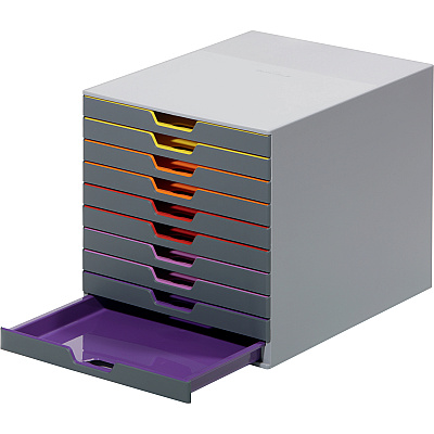 Durable VARICOLOR Desktop 10 Drawer Organizer (DBL761027)