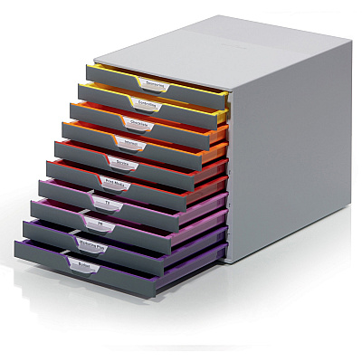 Durable VARICOLOR Desktop 10 Drawer Organizer (DBL761027)