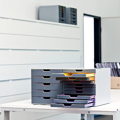 Durable VARICOLOR Desktop 10 Drawer Organizer (DBL761027)