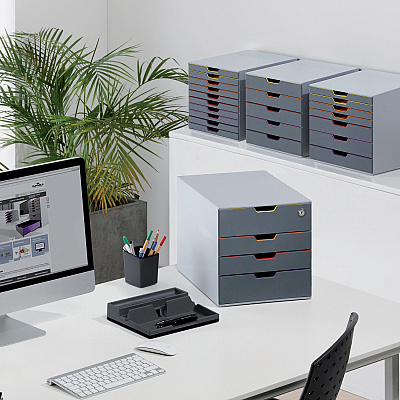 Durable VARICOLOR Desktop 10 Drawer Organizer (DBL761027)