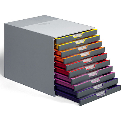 Durable VARICOLOR Desktop 10 Drawer Organizer (DBL761027)