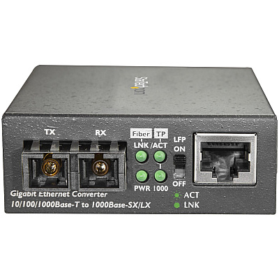 StarTech Sm Fiber Ethernet Media Converter Sc Gbe (MCMGBSCSM10)