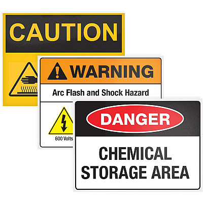 Avery 5"x7" Removable Label Safety Signs (AVE61511)