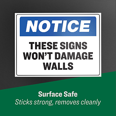 Avery 7"x10" Removable Label Safety Signs (AVE61515)