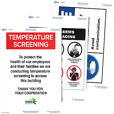 Avery 7"x10" Removable Label Safety Signs (AVE61515)