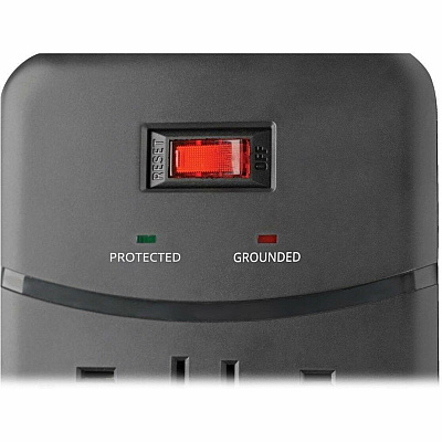 Eaton Tripp Lite Series Protect It! 12-Outlet Surge Protector, 8 ft. (2.43 m) Cord, 4320 Joules, Tel/Modem/Coax Protection, 2 USB Ports, Black (TLP128TTUSBB)