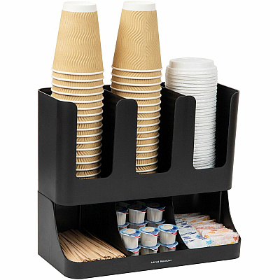 Mind Reader 6-compartment Condiment Organizer (EMSUPRIGHT6BLK)