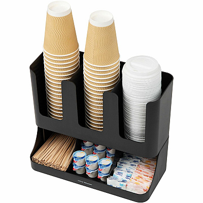 Mind Reader 6-compartment Condiment Organizer (EMSUPRIGHT6BLK)