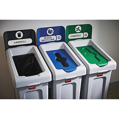 Rubbermaid Commercial Slim Jim Recycling Station (RCP2007918)