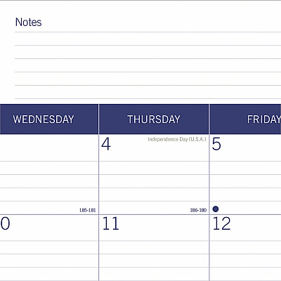 Blueline DuraGlobe Academic Monthly Desk Pad (CA177227)